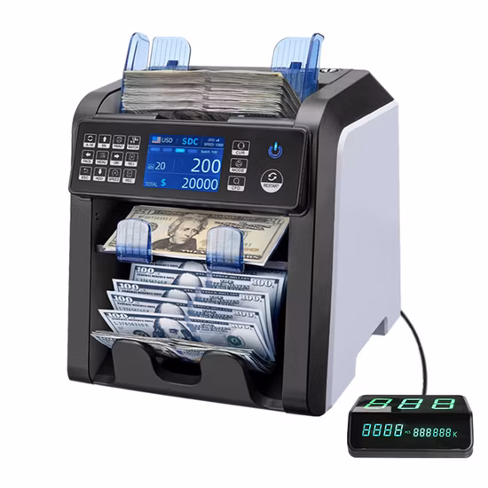 Banknotenzähler mit gemischtem Wert, Geldzählmaschine, Geldscheinzähler